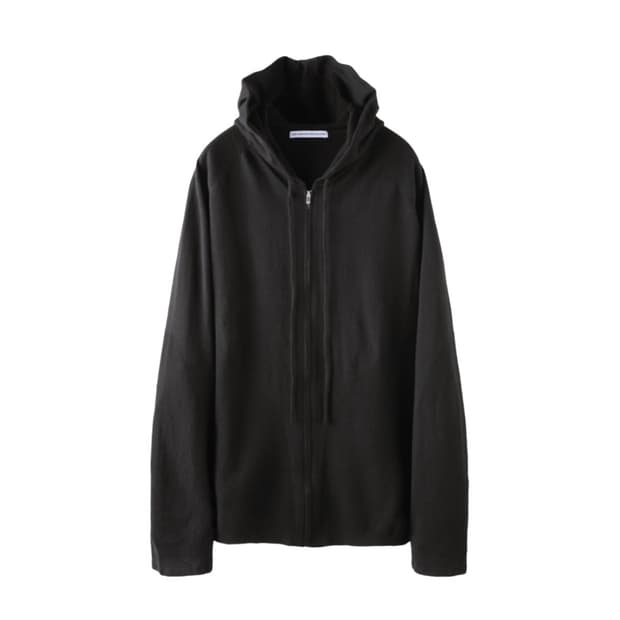 포스트아카이브팩션 8.0 니트후드 라이트 블랙 L