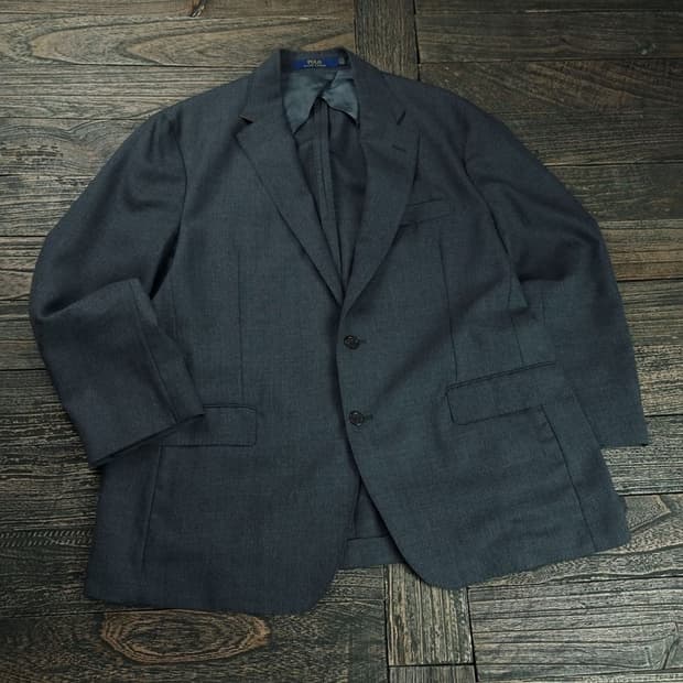 [폴로 랄프로렌] 투버튼 울 블레이저 자켓 그레이 M18793