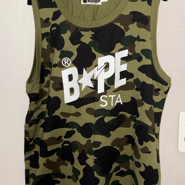 베이프 스타 나시 1st camo bape sta tank top