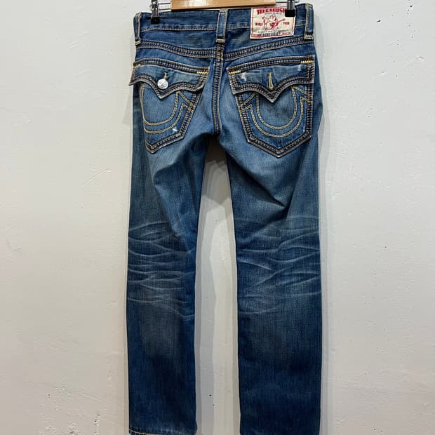 트루릴리전 Ricky Big QT 로우라이즈 데님팬츠