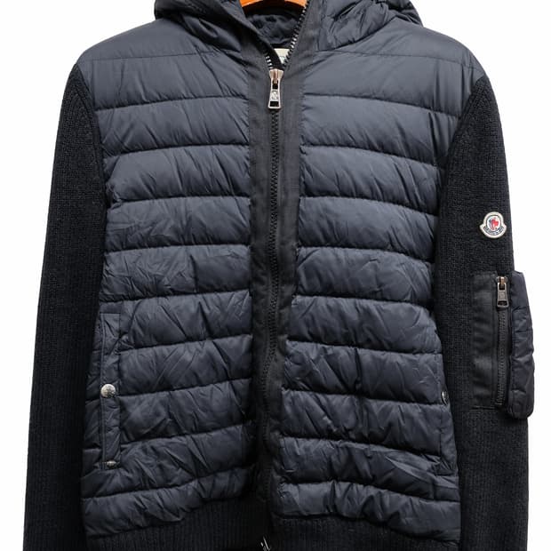 MONCLER Knit Down Hybrid Zip Jacket