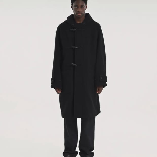 브라운야드 더플코트 24fw 블랙