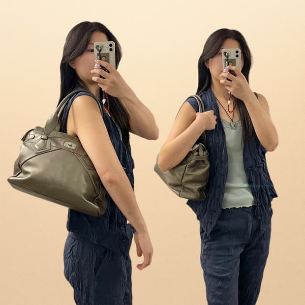 MILASCHON metalic shoulder bag