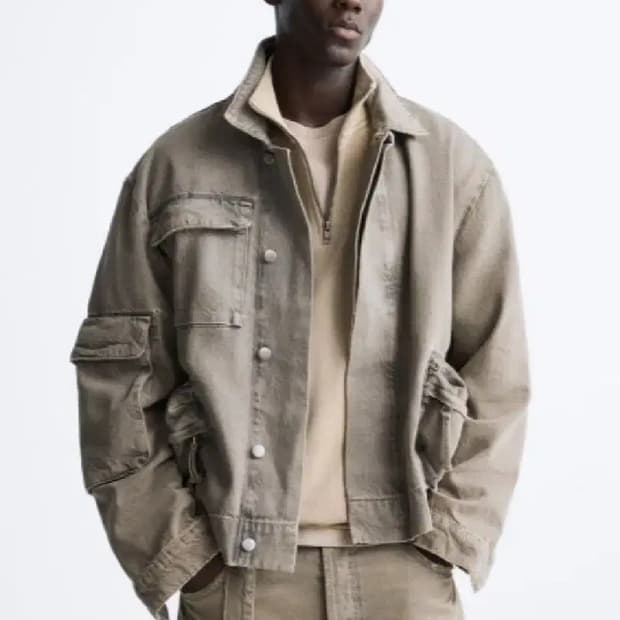 자라 리미티드 에디션 블루그레이 자켓