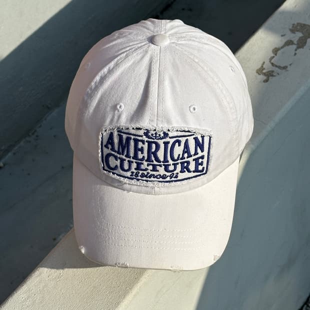 [M-L] 버켄스탁 스포츠 아메리칸 컬쳐 패치 화이트 볼캡 모자