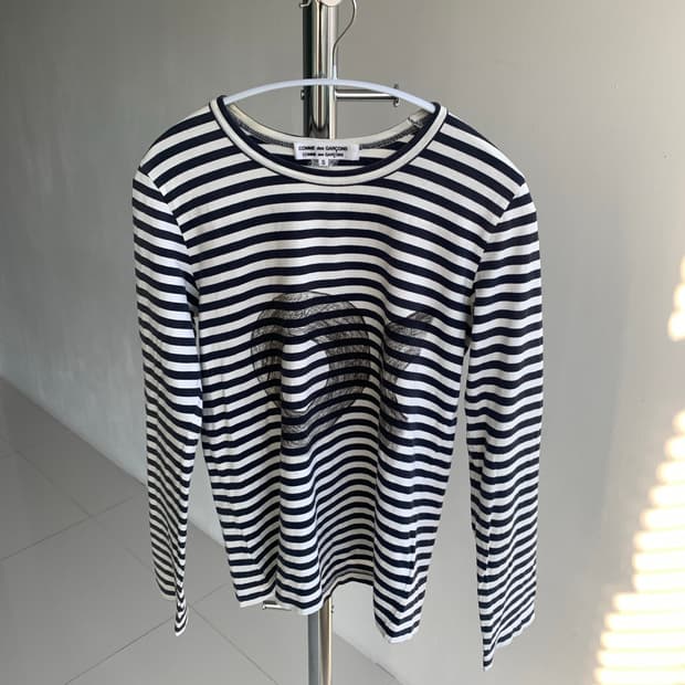 Comme des garcons 꼼데가르송 스트라이프 롱슬리브