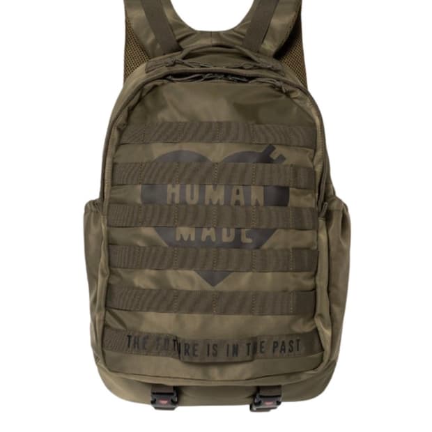 휴먼메이드 밀리터리 백팩 올리브 드랩