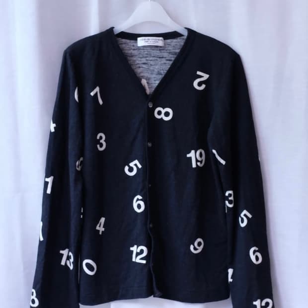 Comme des Garcons Number light wool card