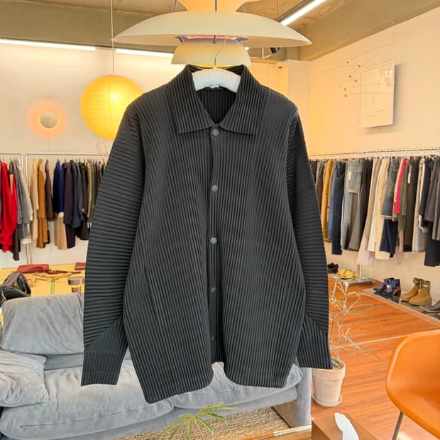 이세이미야케 옴므플리세 버튼 칼라 자켓 3 