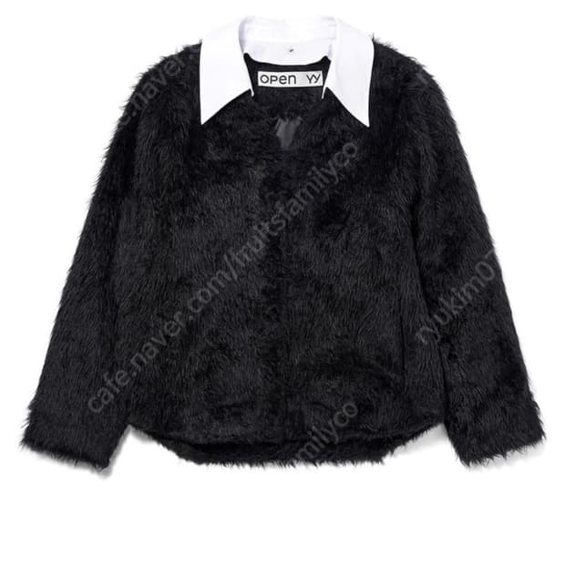 오픈와이와이 COTTON COLLAR FUR CARDIGAN