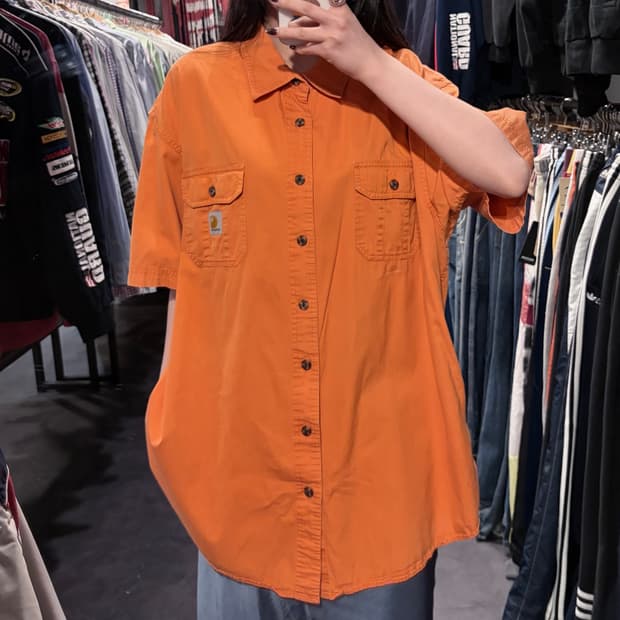 [IM] Carhartt 칼하트 반팔 셔츠 오렌지