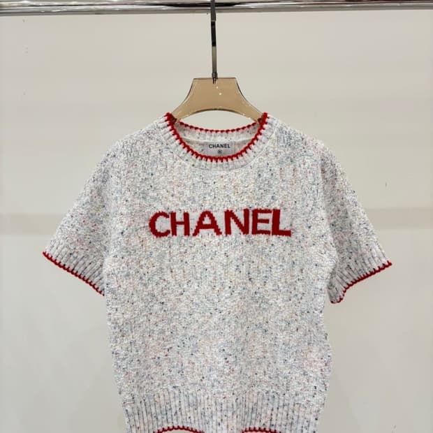 26SS 샤넬 스티치 부클 니트