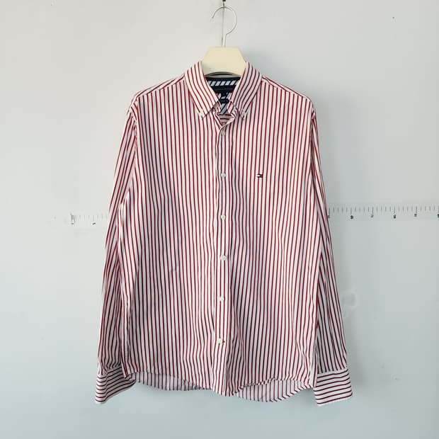 타미힐피거 스트라이프 긴팔 셔츠