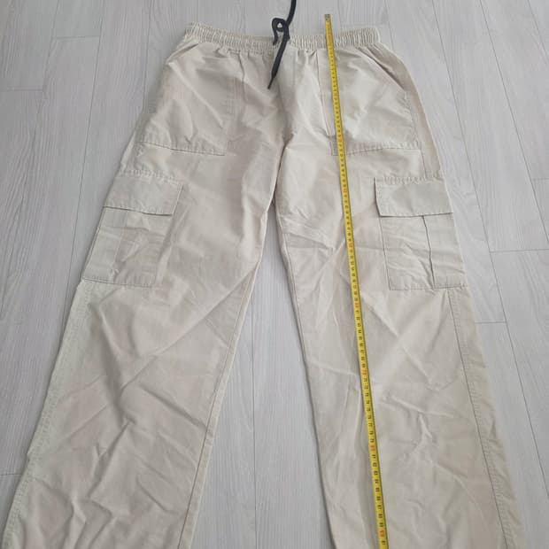 라퍼지 스토어 나일론 카고 팬츠 아이보리