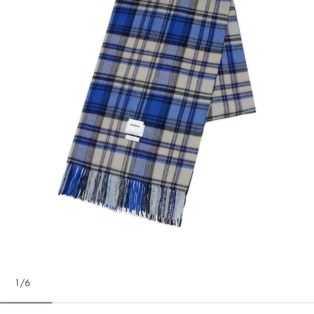 아더에러 / 레빈트 플레이드 머플러 (Z-블루) / OS