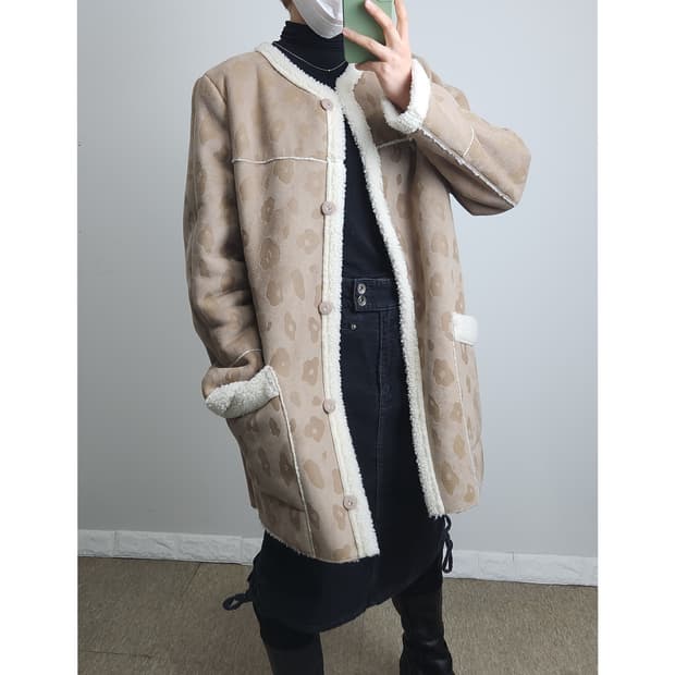 (S'muur)스웨이드 무스탕 자켓