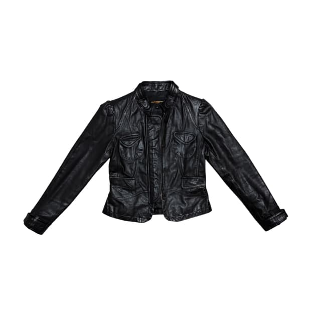 HONG SUNG WAN 램스킨 레더 자켓