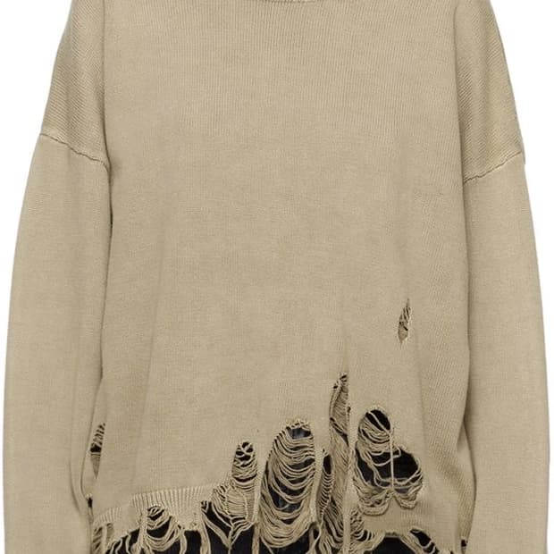 R13 알썰틴 디스트로이드 오버사이즈 풀오버 L