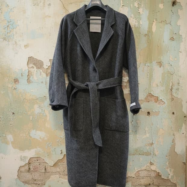 Basil 헤링본 롱코트 Free