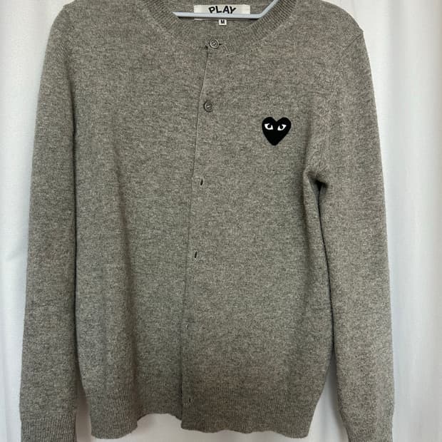 꼼데가르송 그레이가디건  m