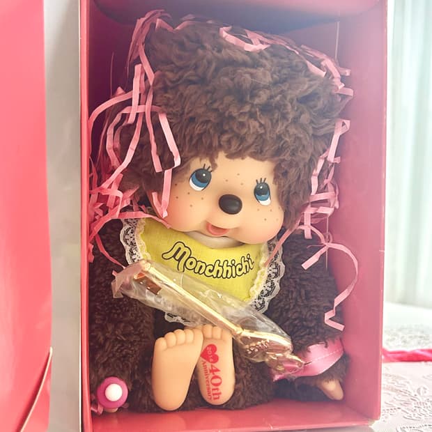 [고전,레어] 40주년 한정판 몬치치 인형 박스