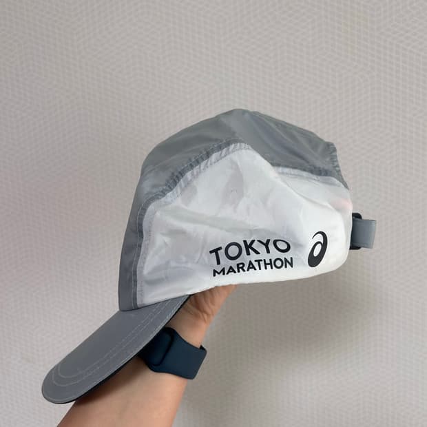 아식스 TOKYO MARATHON 러닝 캡 모자
