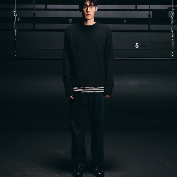노클 Dylan Back Cable Knit Black