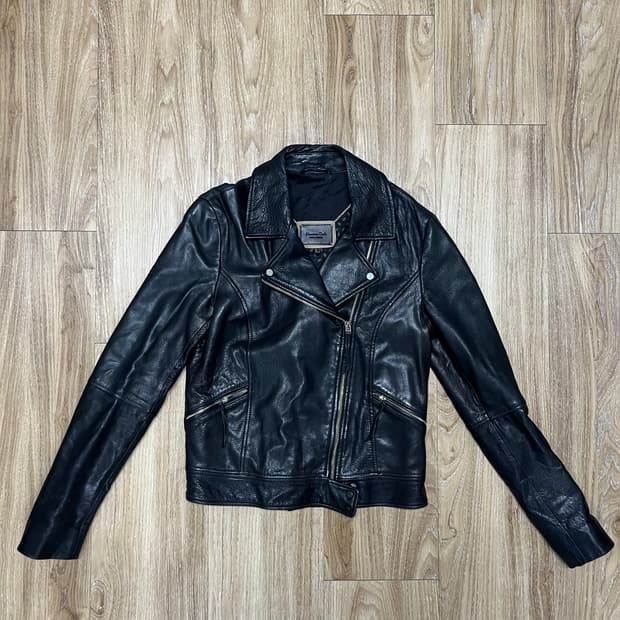 마시모두띠 양가죽 라이더 자켓 