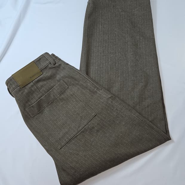 블랭크룸 패치 데님팬츠 원턱 와이드 클래식 2사이즈 (거의 새상품)