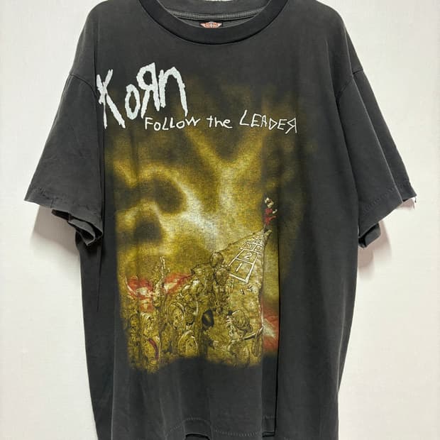 [L] 90's Korn Follow The Leader 부트렉 티셔츠