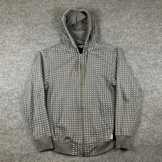 00s 스투시 도트 패턴 풀 후드집업