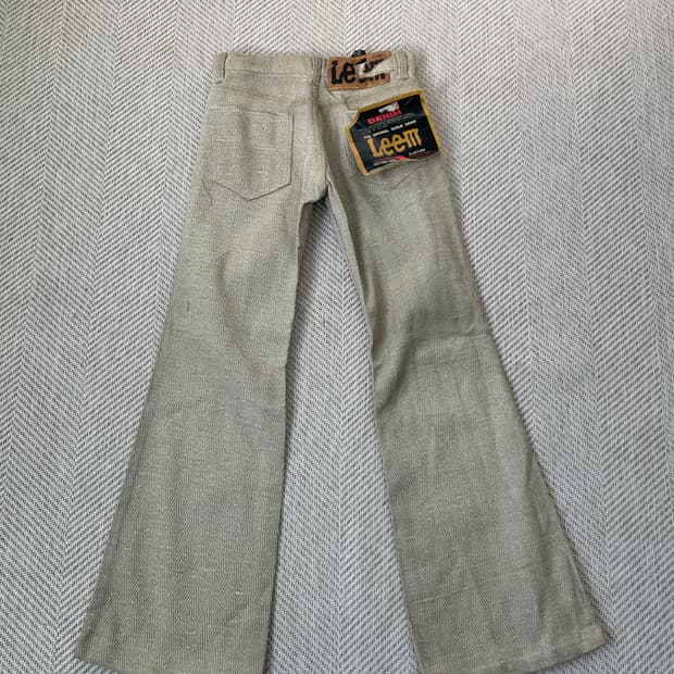 7~80s lee 리 플레어 헤링본 벨보텀 팬츠 J03543