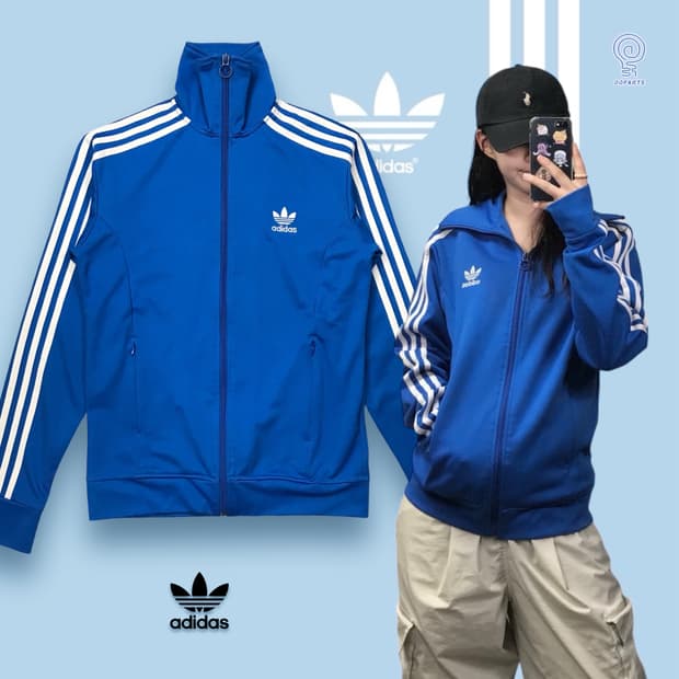 아디다스 블루 유로파 트랙탑 져지