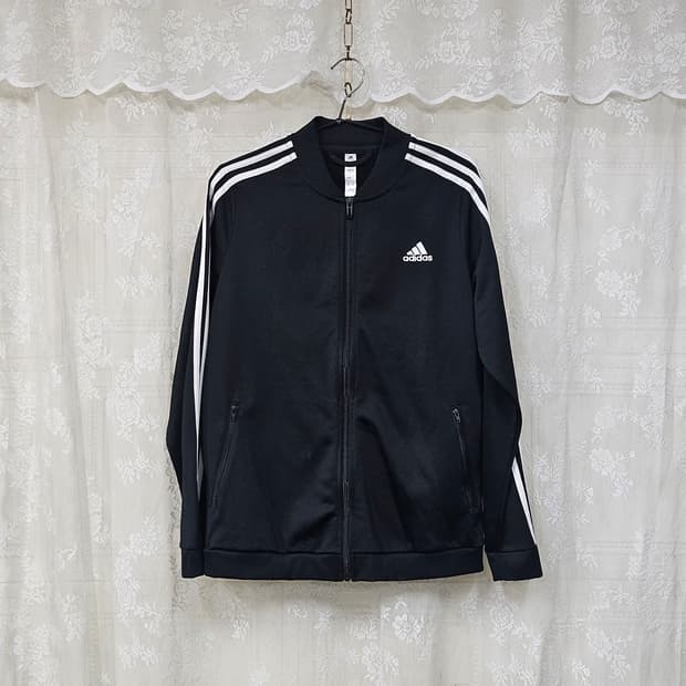 아디다스 블랙 삼선 져지 