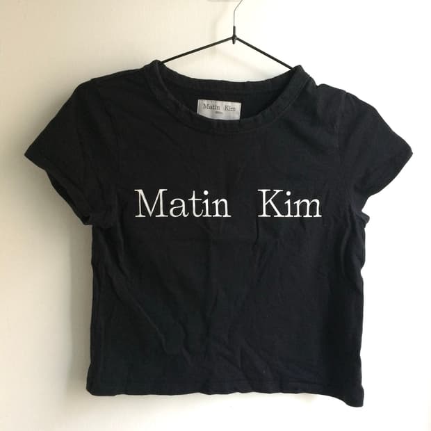 Matin Kim Crop T-shirt