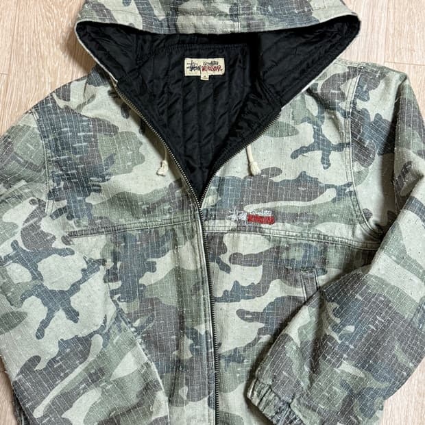 [M]  스투시 워크자켓 니들펀치