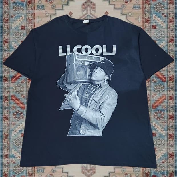 LL Cool J 엘엘쿨제이 붐박스 그래픽 빈티지 랩티셔츠 XL