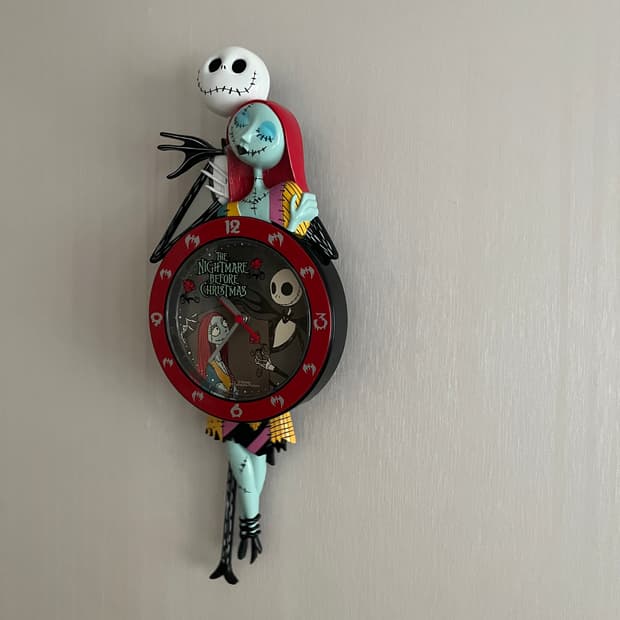 초희귀) 크리스마스의 악몽 벽시계 잭 스켈링턴