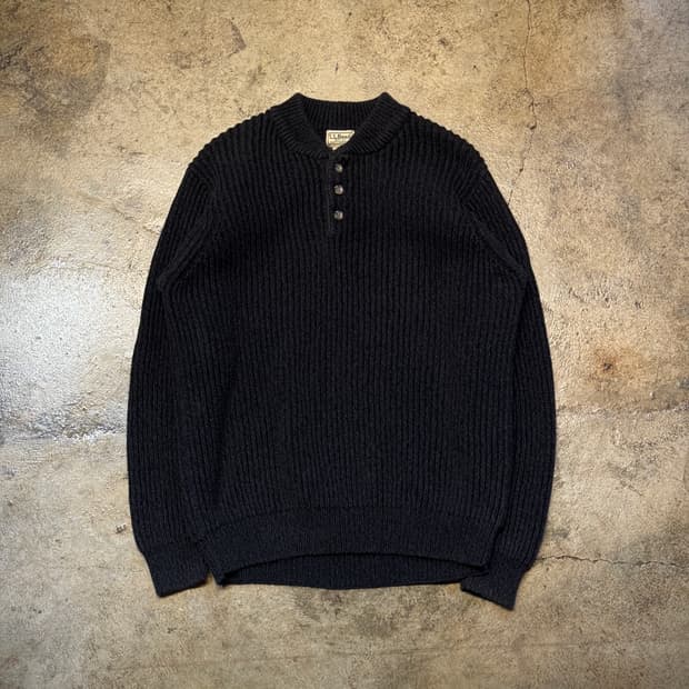 M ) 90s L.L.Bean Heavy Ribbed Sweater
