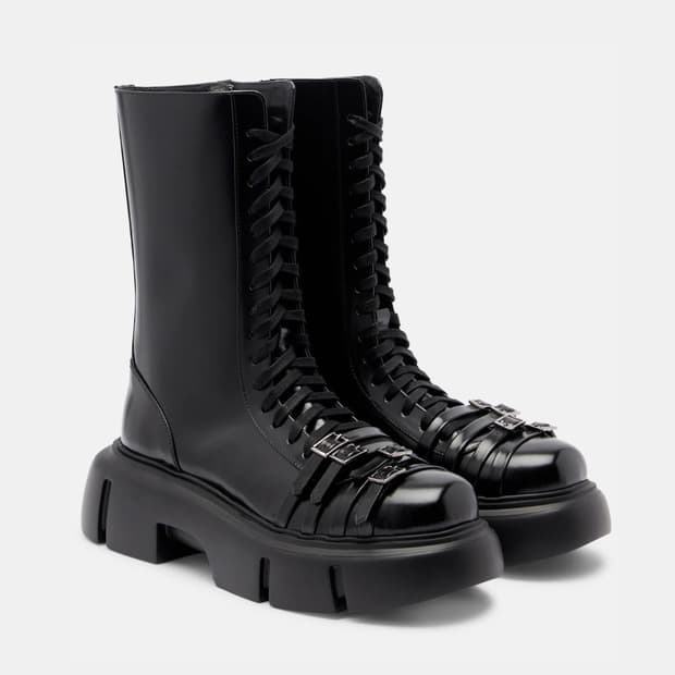 [37,38,39]시몬로샤 25fw 버클 플랫폼 컴뱃 부츠