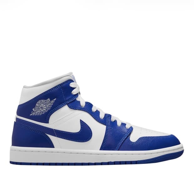 (W) 조던 1 미드 화이트 하이퍼 로얄
