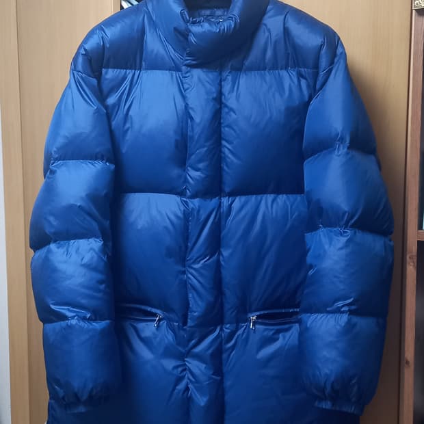 에잇세컨즈 하프넥 패딩 블루 XL