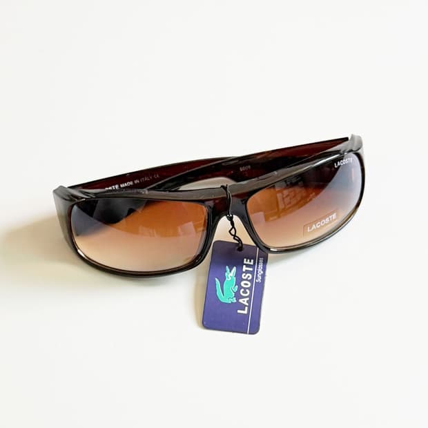 90s LACOSTE 스퀘어 랩어라운드 빈티지 틴트 선글라스