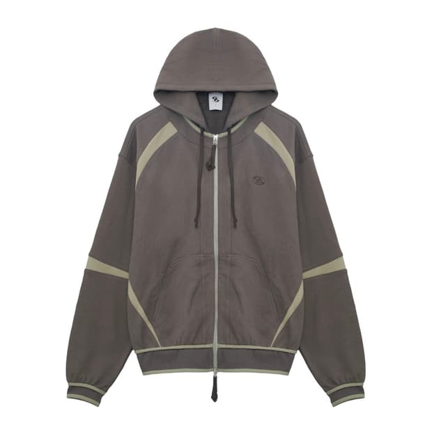 산산기어 OBLIQUE HOODIE ZIP-UP