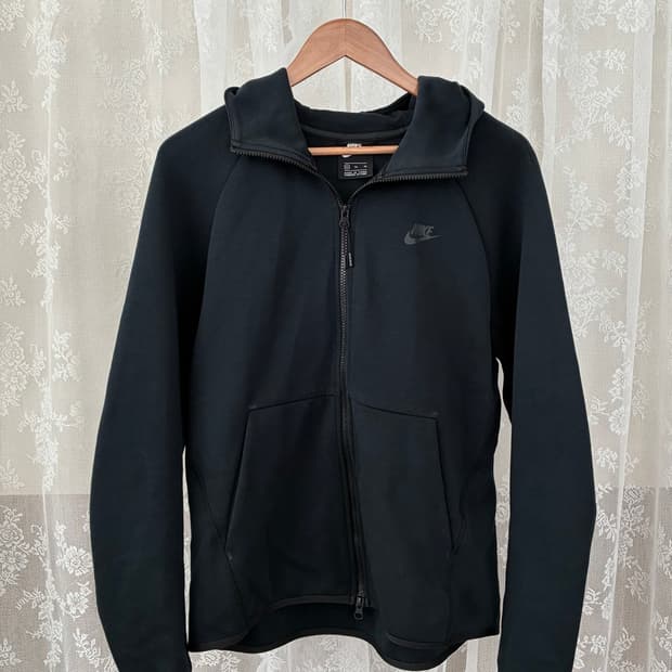 XL) 나이키 테크플리스 후드집업 블랙