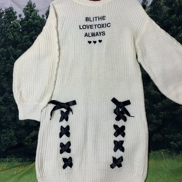 러브톡식 lovetoxic 니트 원피스