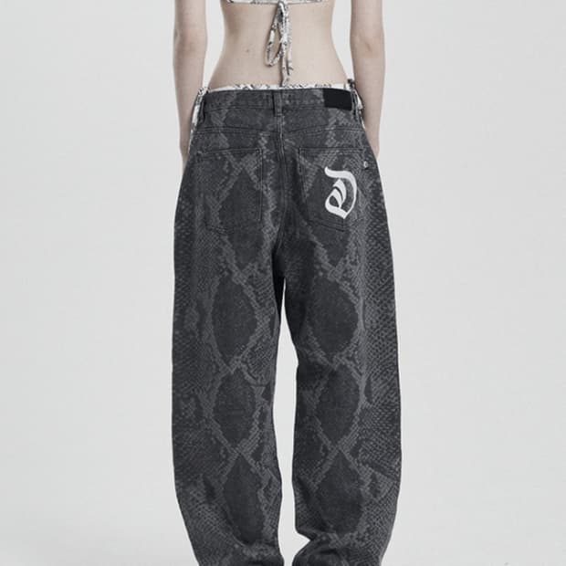ODOR Kay python pants