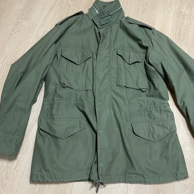 (L/L추정)오리지널 M-65 필드자켓 2세대 은지퍼