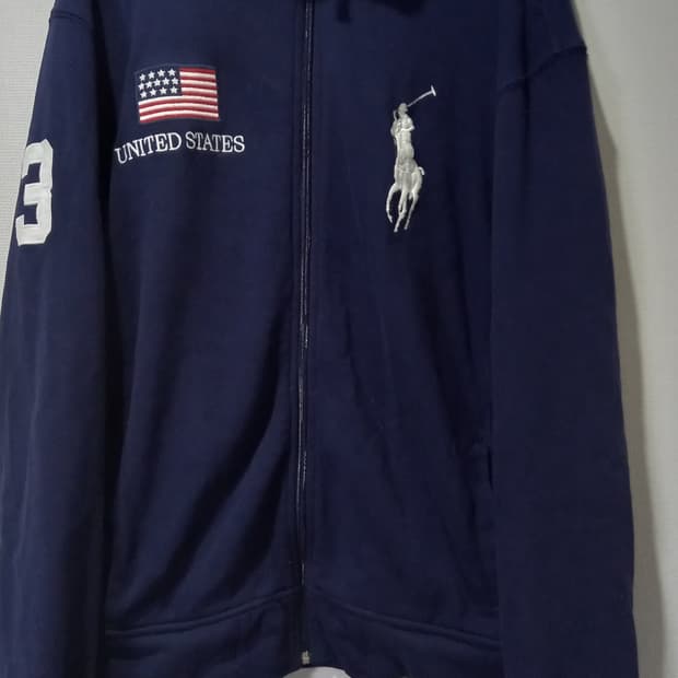 폴로 빅포니 성조기 USA 집업 105/XL