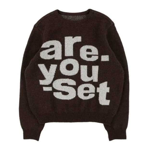 더콜디스트모먼트 브라운 니트 S